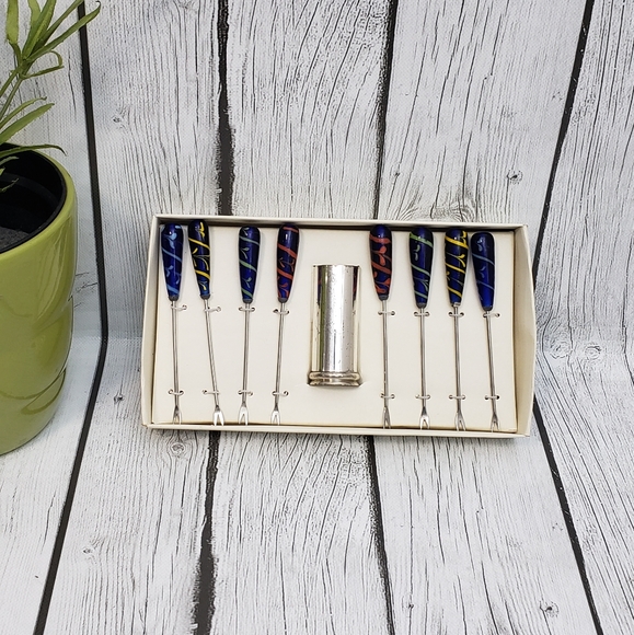 Pier 1 Imports Glass Handle Hors D'oeuvre Picks - Picture 2 of 5